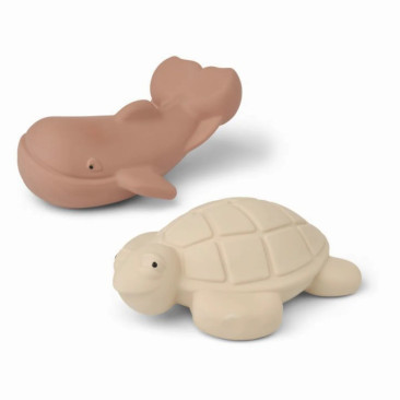 Jeu de bain caoutchouc baleine et tortue - Le Mas de Lonne