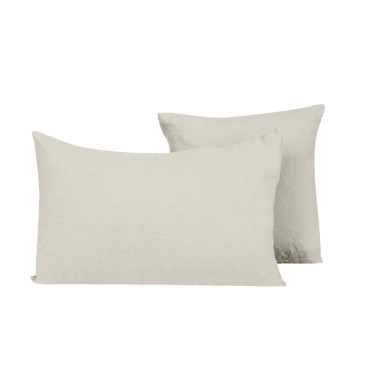 Housse de coussin Porticcio Ivoire - Le Mas de Lonne