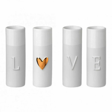 Mini vases "Love" x4 - Le Mas de Lonne