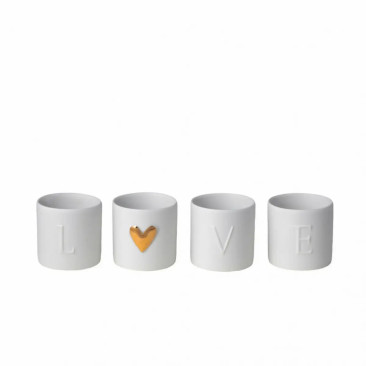 Mini photophore "Love" x4 - Le Mas de Lonne