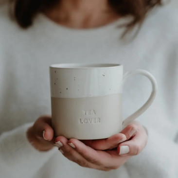 Grande tasse grès Tea lover - Le Mas de Lonne