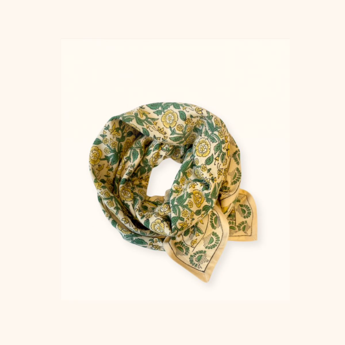 Small foulard Manika "Soleil" - Le Mas de Lonne