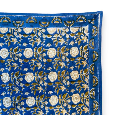 Foulard latika soleil bleu klein - Le Mas de Lonne