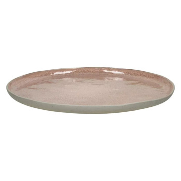 Lot de 4 assiettes plates Spiro rose poudre - Le Mas de Lonne