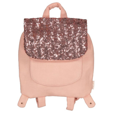 Sac à dos creche sequin rose - Le Mas de Lonne