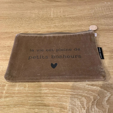 Trousse velours - Le Mas de Lonne