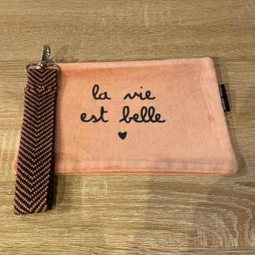 Trousse velours sangle - Le Mas de Lonne