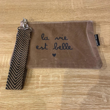 Trousse velours sangle - Le Mas de Lonne