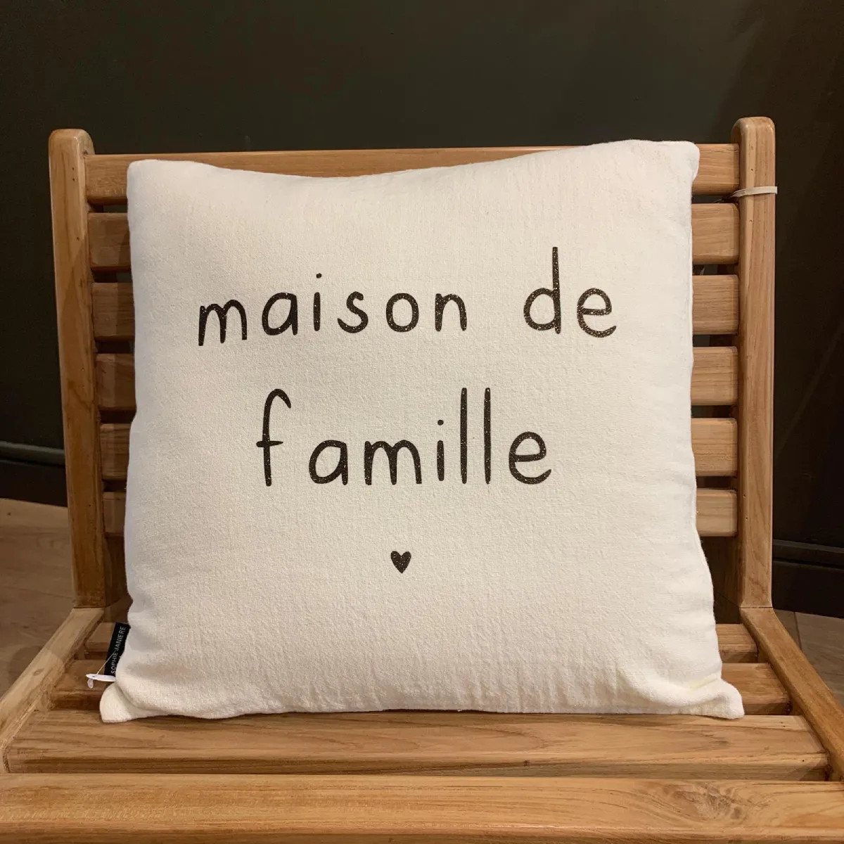 Coussin Lucien "Maison de famille" - Le Mas de Lonne