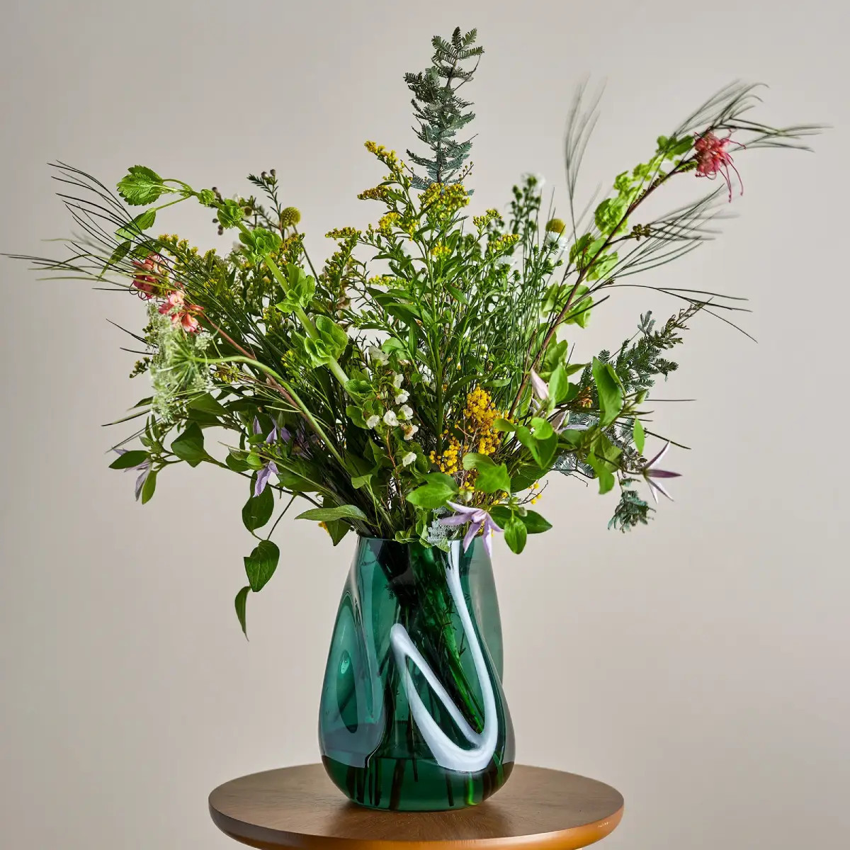 Vase en verre Ingolf vert - Le Mas de Lonne