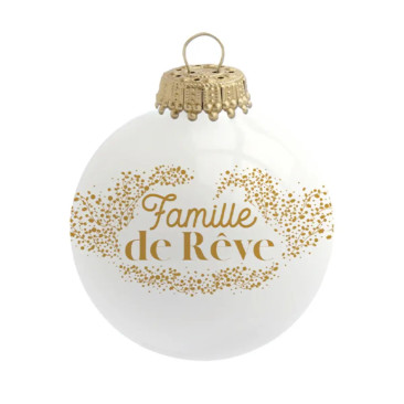 Boule de noël famille de rêve - Le Mas de Lonne